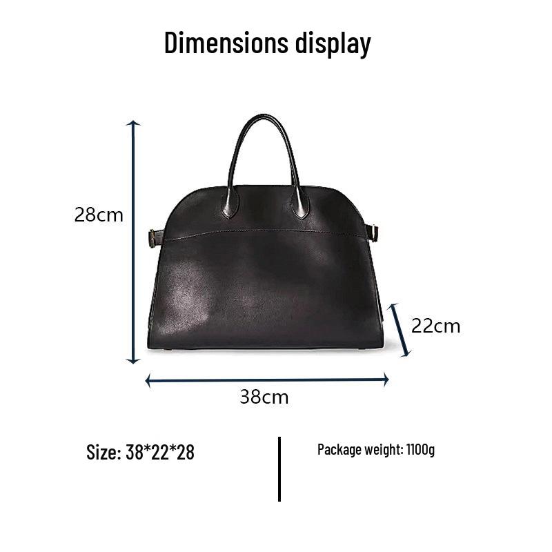 THE ROW Margaux 15 Semišová taška - Velkokapacitní podzimní/zimní dojíždějící aktovka