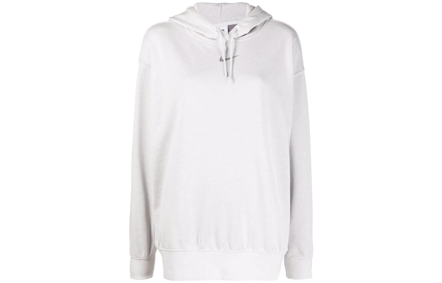 Nike Sweatshirts Women s Gray Hooded Moderate Regular DJ6939-094 L