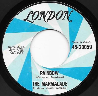 7-Zoll Schallplatte MARMALADE - Rainbow 4520059 London Records 1970 US Rock Gebraucht