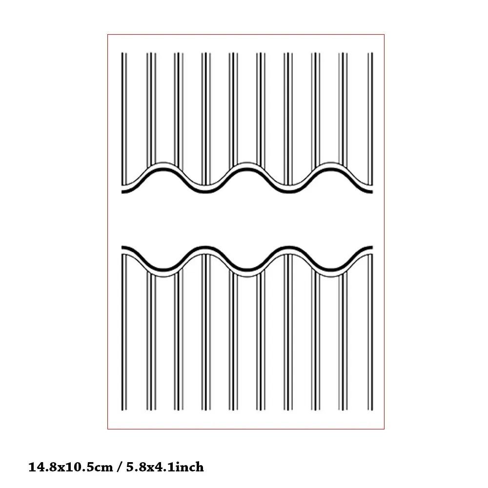 3D Textured Impressions Embossing Folder, Line Textured Dot Background Embossing Folder for Card Making DIY Craft Art Supplies