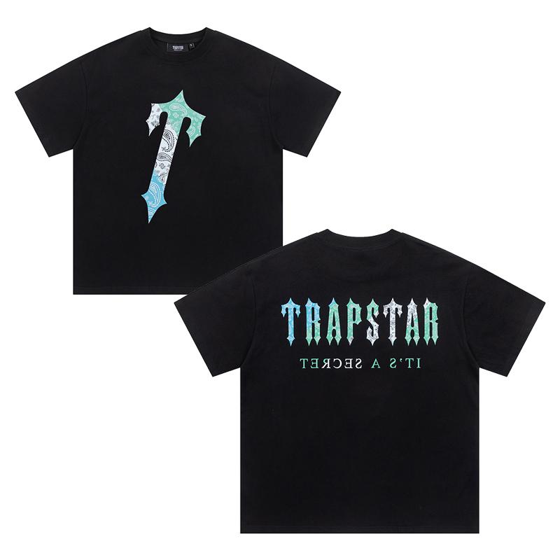 641 Trapstar London 2025 Sommer Neues hochwertiges Rundhals-T-Shirt aus Baumwolle in großer Größe für Männer und Frauen, Paar-T-Shirt
