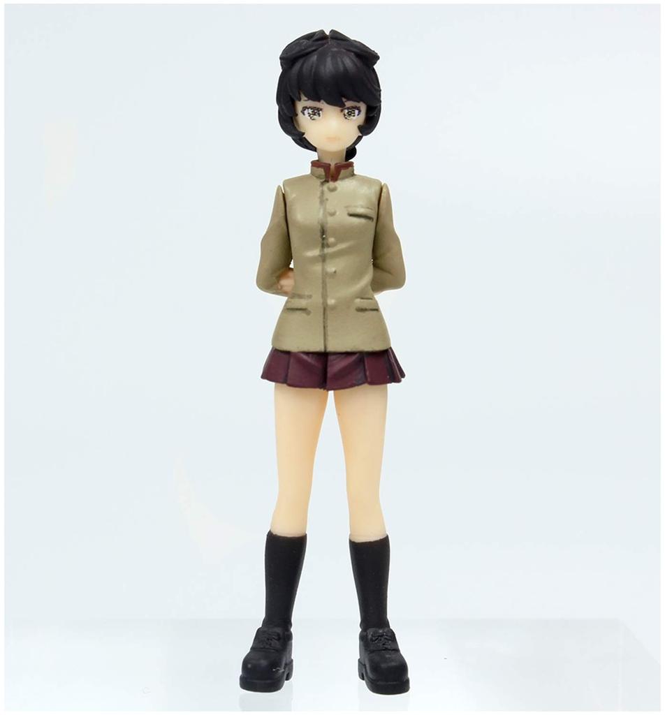 Platts Girls Panzer Final Chapter Chiba Single Academy Figure Set Uniform Version Scale Urethane Unpainted Kit & 1/35 Non-foaming GPF-37
