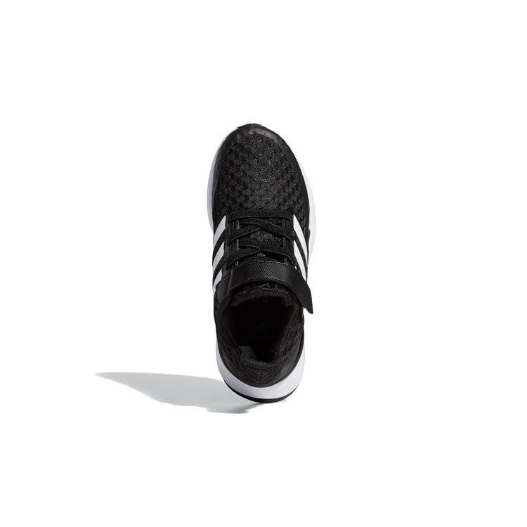 adidas Rapidarun EL K Fabric Slip Resistant Low Top Kids' Running Shoes Black White Kids' EF9258
