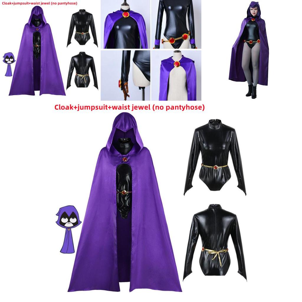 Stunning Anime Teen Titan Raven Costume For Cosplay And Themed Parties
