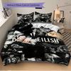 3Pcs Billie Eilish Collage Bedding Set Quilt Cover Pillowcase Home Christmas Xmas Halloween Gift 1 Duvet Cover 2 Pillowcase M924457