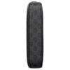 Gucci Presbyopia All-over Detachable Wrist Strap, Zipper Closure, GG Supreme Canvas Clutch, Men's Black