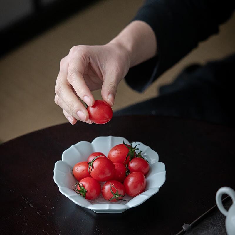 Ming Ling Ceramic Tea Snack/Fruit Plate