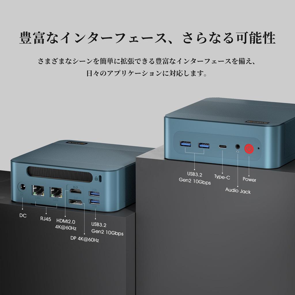 BOSGAME Mini PC with Intel Core i5 12450H Gaming Mini Mini Desktop Computer with 16GB 1TB Storage to 2280 Display WIFI Dual Gigabit PC, RAM, (Up