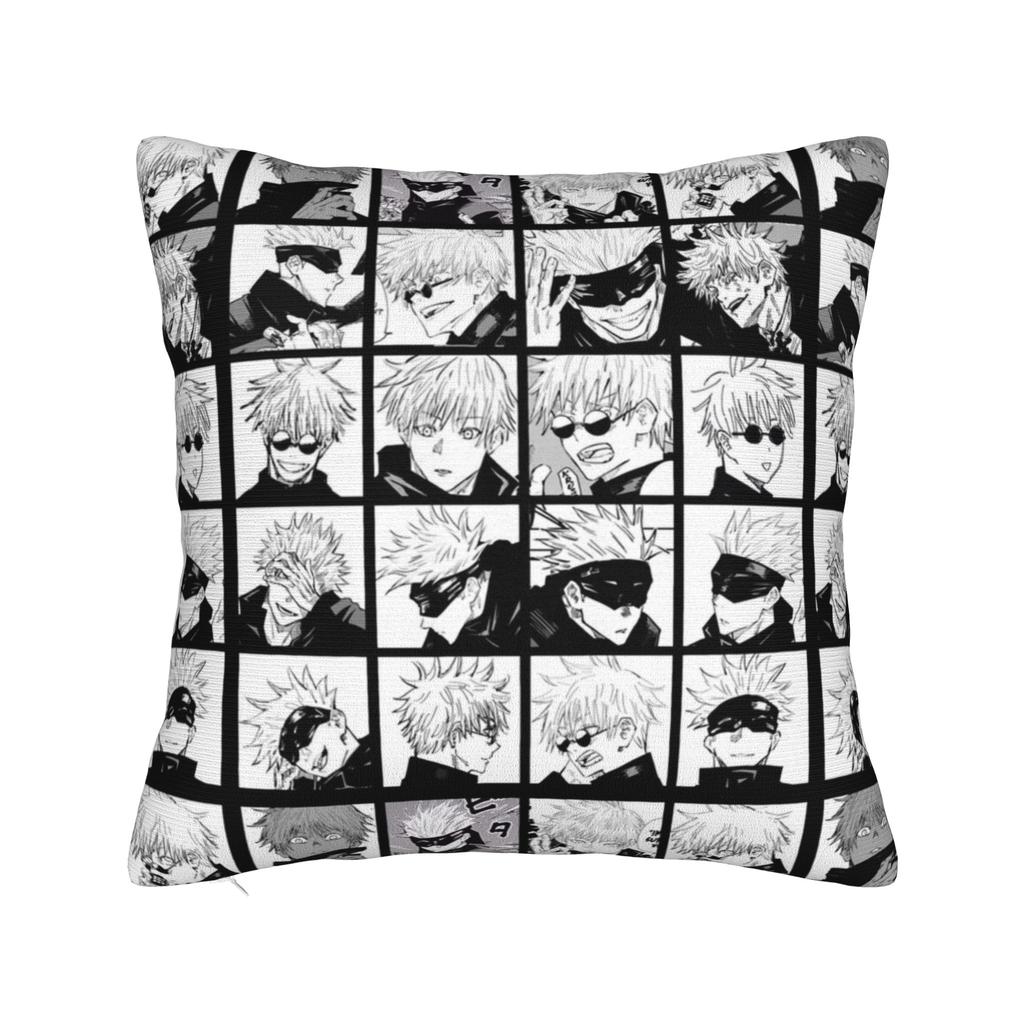Jujutsus Kaisens Yuuji Itadori Square Pillow Covers Bed Car Anime Japan Manga Cushion Cover Cute Decorative Pillow Cover 40*40