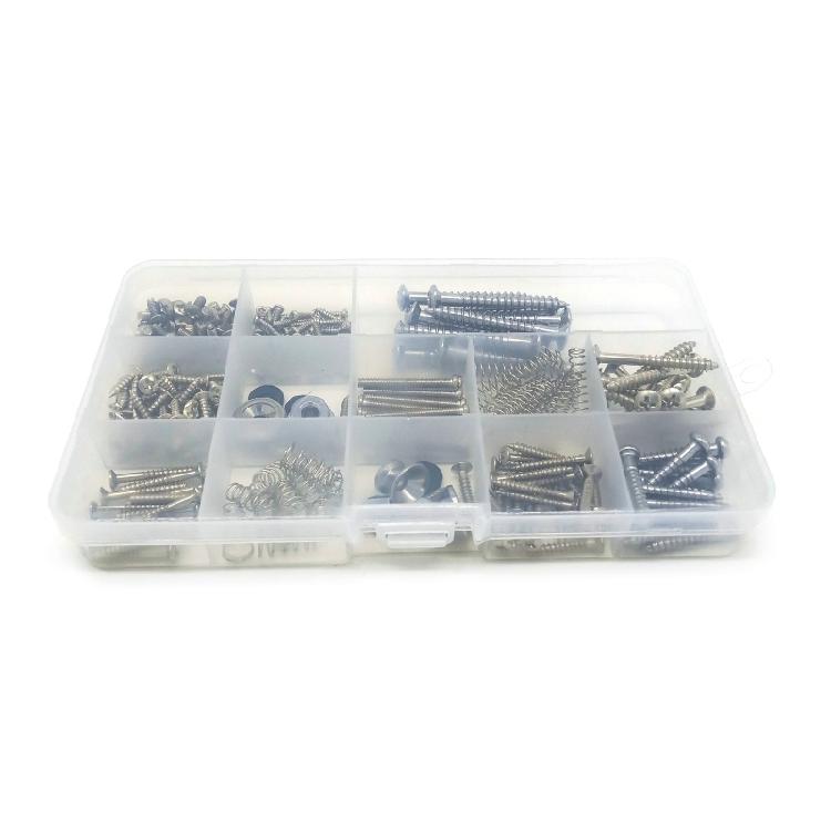 Guitar Parts Kit for Neck Plate, Pickguard, Strap End Pins, Guitar DIY Screws