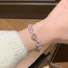 Zircon Pearl Double-Layer Pull-Out Bracelet - Light Luxury Retro Chinese Style Exquisite Jewelry.