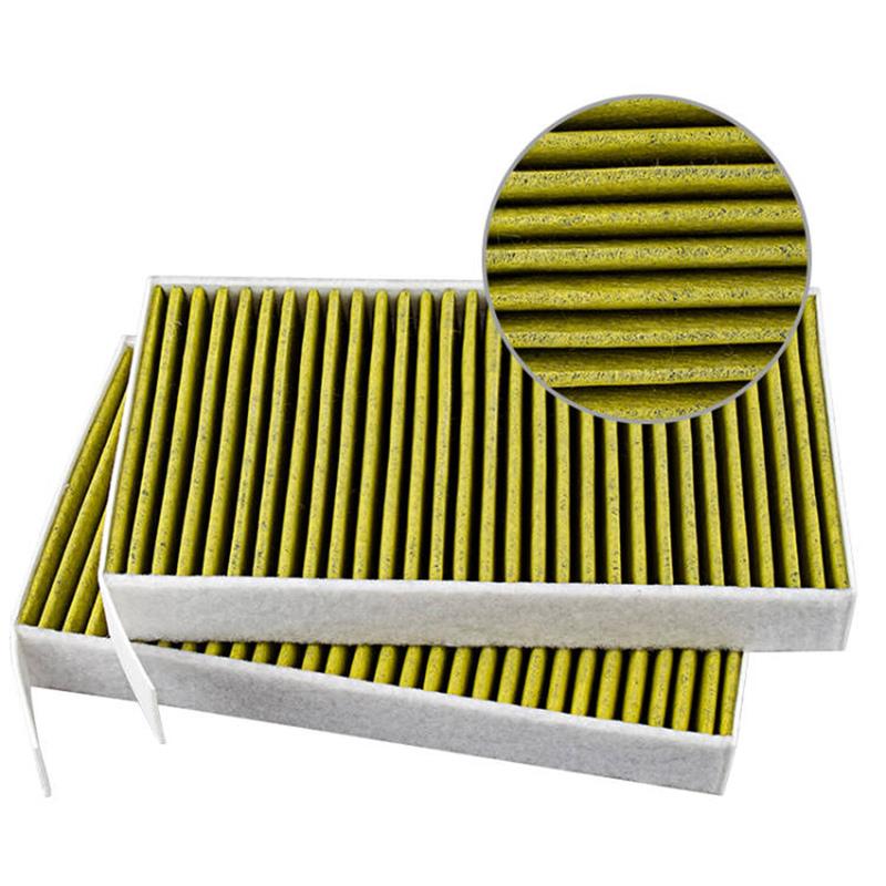 2Pack Air Filter for Tesla Model 3 Y Juniper Highland 2020-2026 Air Conditioner Cabin Filter with Activated Carbon Replacement