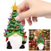 Lifelike Gnome Ornament Multi-Purpose Cute Dwarf Decorations Small Christmas Dwarf Figurine for Home Office Desktop Decoration