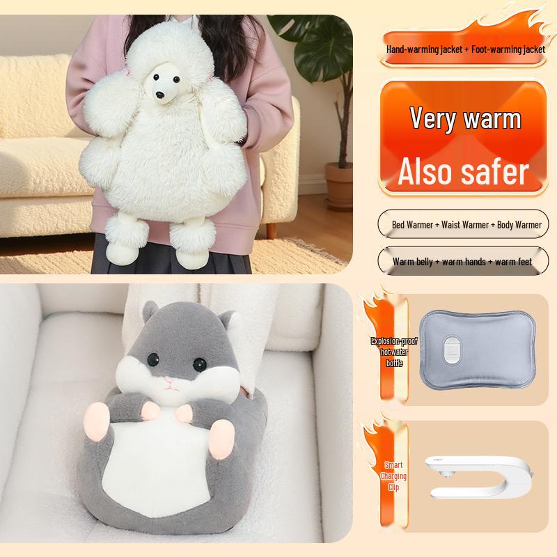 Electric Explosion-Proof Hot Water Bottle: Hand and Foot Warmer for Girls' Bed