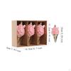 3 Pieces Christmas Ornaments Hanging Ornament Ice Cream Shape Creative Portable Gift Xmas