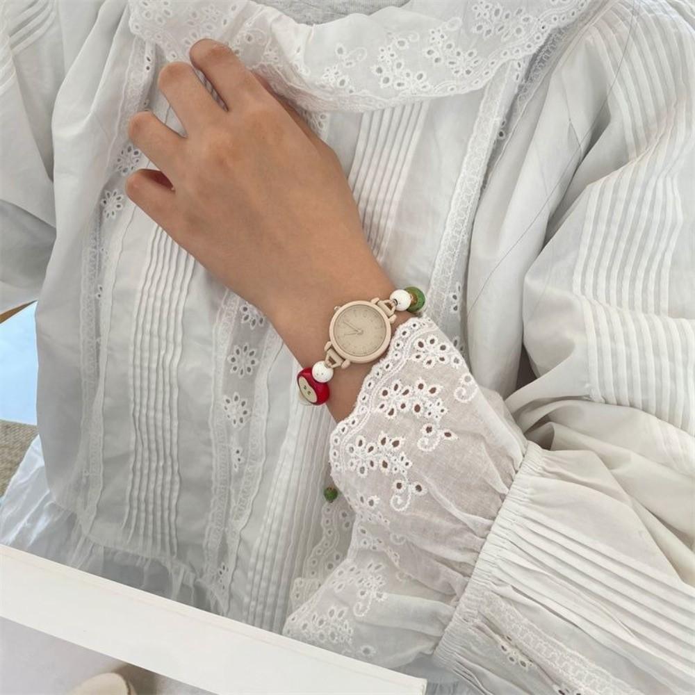 Bonbonfarbene Kette Armbanduhr Handgefertigte Armbanduhren Neue Quarzuhren Damen Mädchen