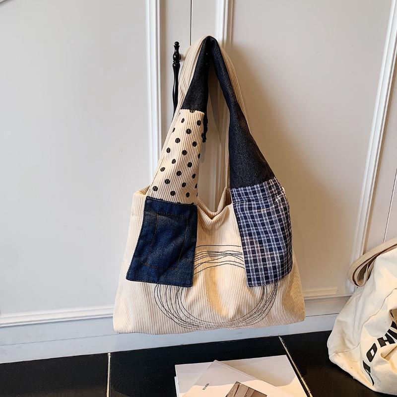 Stylish Retro Large-capacity Tote Bag, New Casual Student Class Shoulder Backpack