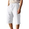 Sommer locker und einfach einfarbig Sieben-Viertel-Hose Baumwolle und Leinen atmungsaktiv lässig Sport Strand Herrenshorts