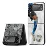 Football Sport Soccer Case for Samsung Galaxy Z Flip4 Flip3 5G PC Hard Cell Phone Shell Z Flip 4 3 Black Zflip4 Zflip3 Cover