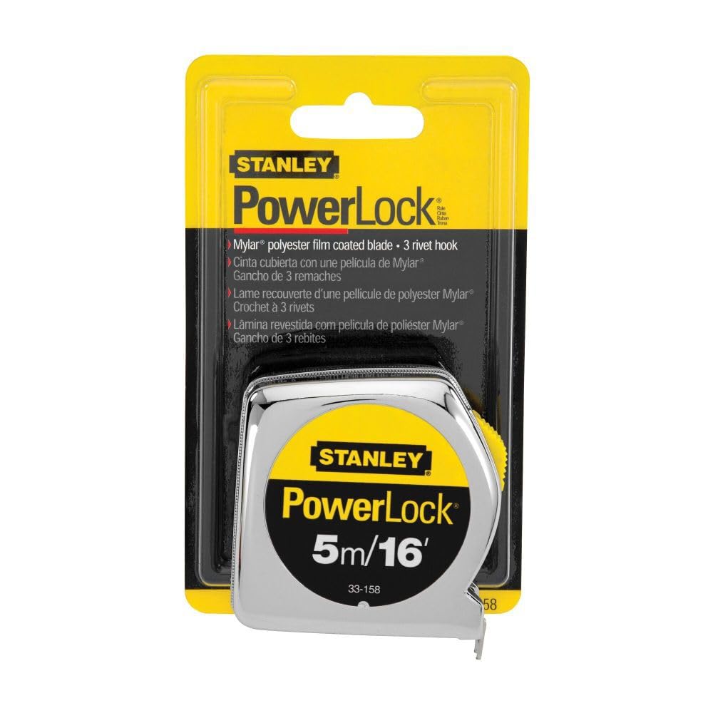 Stanley33-158Powerlock Metric & Inch Tape Rule-3/4"X16 PWRLCK TAPE RULE (parallel Import Goods)