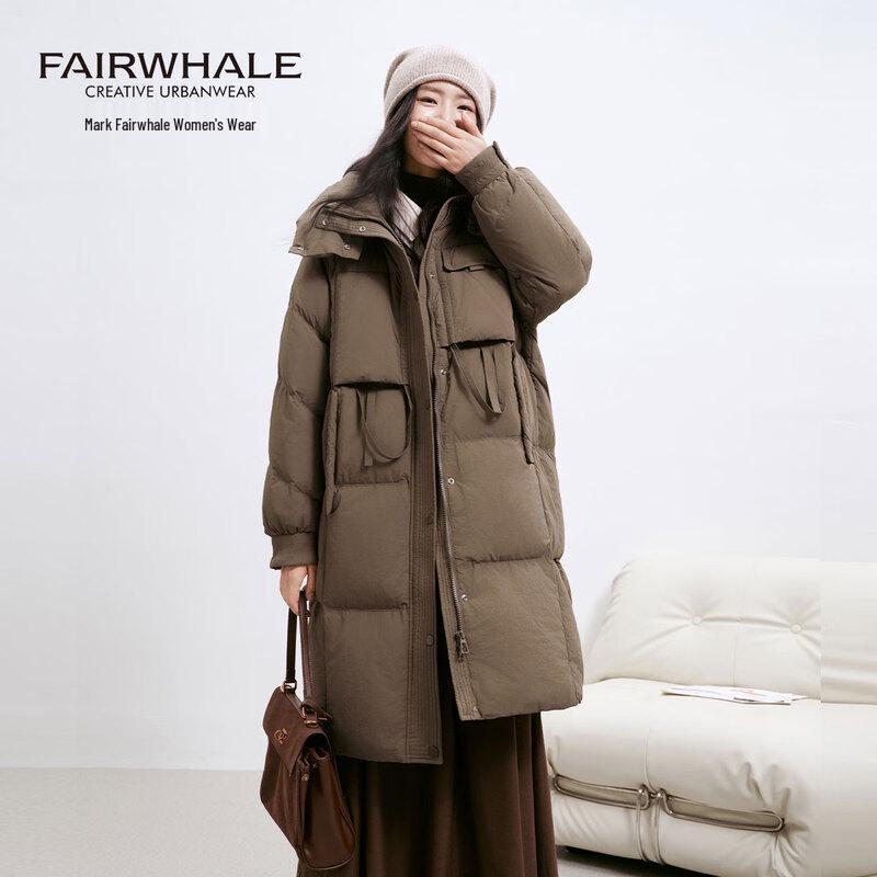 

Женский пуховик средней длины с капюшоном Mark Fairwhale M