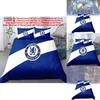 Chelsea Football Fan Gift Duvet Cover Set With Soft Polyester For Double Bed Bedroom Decor