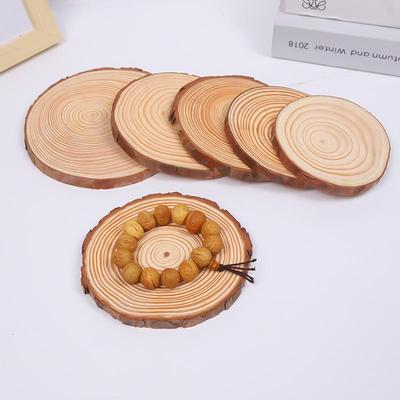 DIY Round Pine Wood Slices for Handmade Crafts and Halloween Ornaments