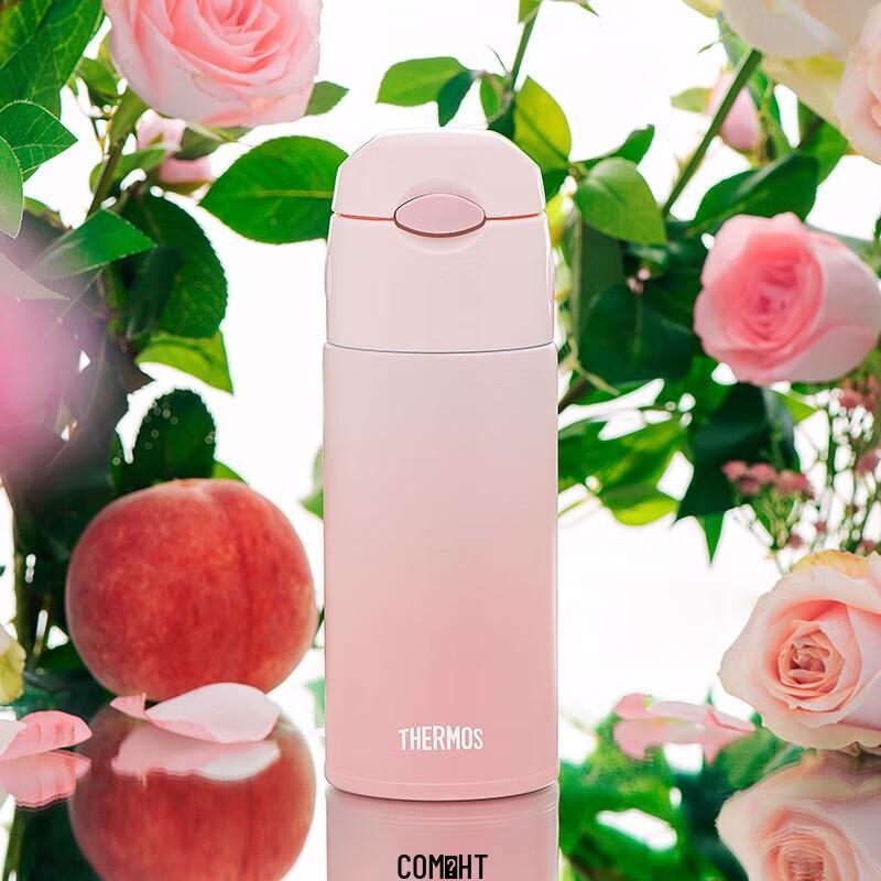 

THERMOS 400ML Stainless Steel Insulated Straw Bottle