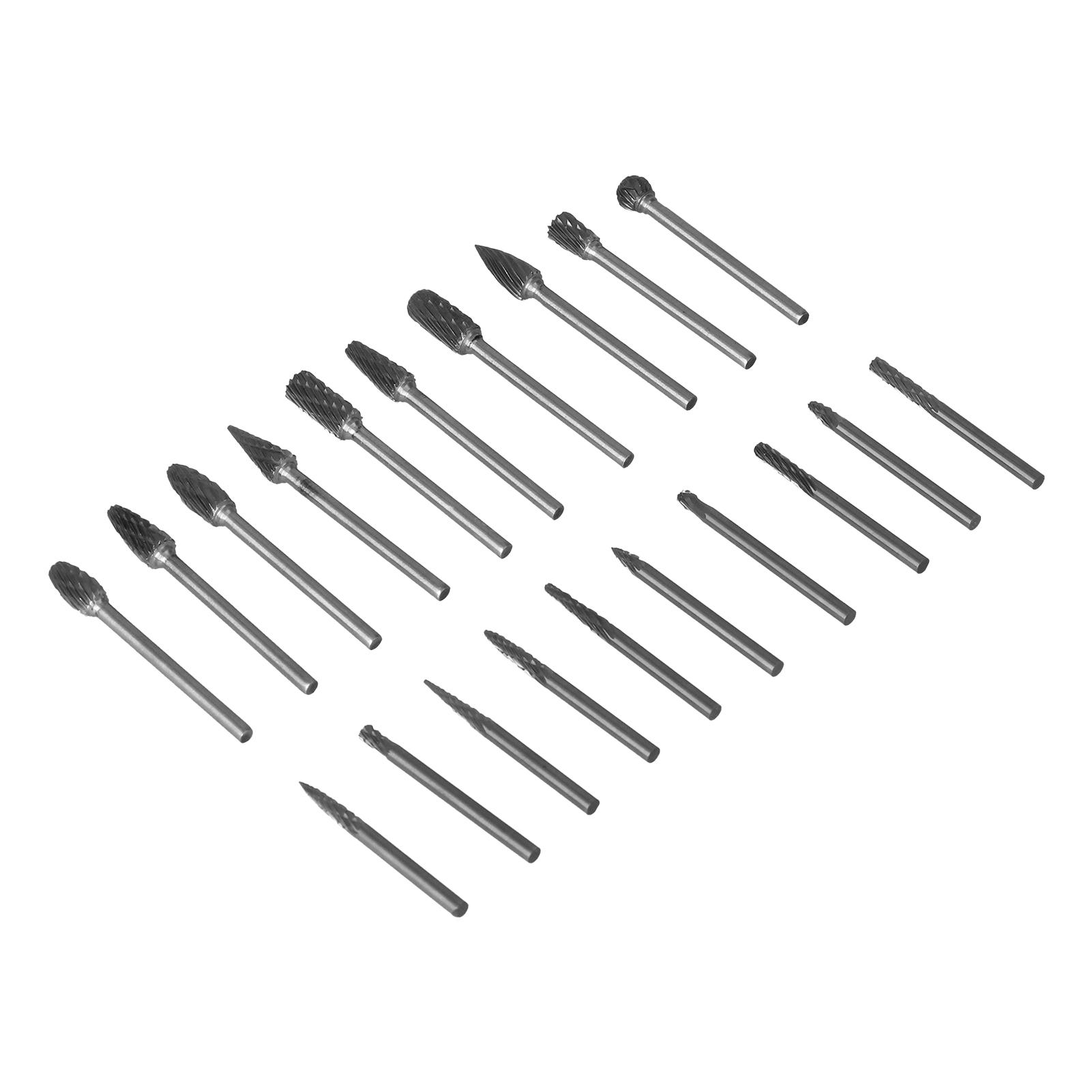 

20Pcs Tungsten Carbide Rotary Point Double Slot Burr Die Grinder Set for Welding Casting