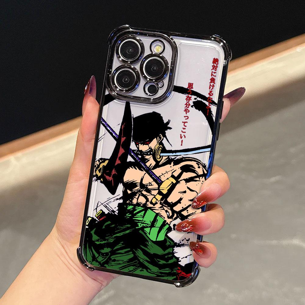 Cool One Piece Roronoa Zoro Custodia Per iPhone 18 17 Pro 16 15 14 13 12 11 Pro Max Cover 17 Plus 17E 16E 17Air Silicone Custodia Telefono