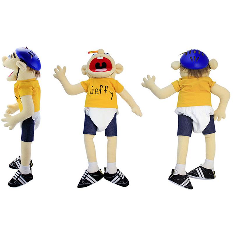 Cartoon Hand Puppet Plush Toy Soft Stuffed Doll Sleeping Pillow Educational Interactive Plaything Birthday Gift For Kids