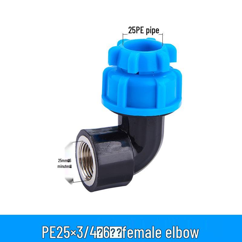 PE Quick Connect Water Pipe Fittings: 4-Point, 6-Point, 25mm Direct Tap Union