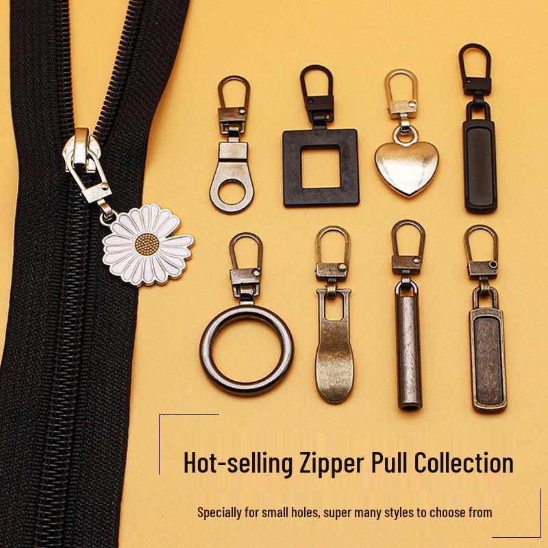 Universal Removable Zipper Puller Head for Bags & Jackets Repair