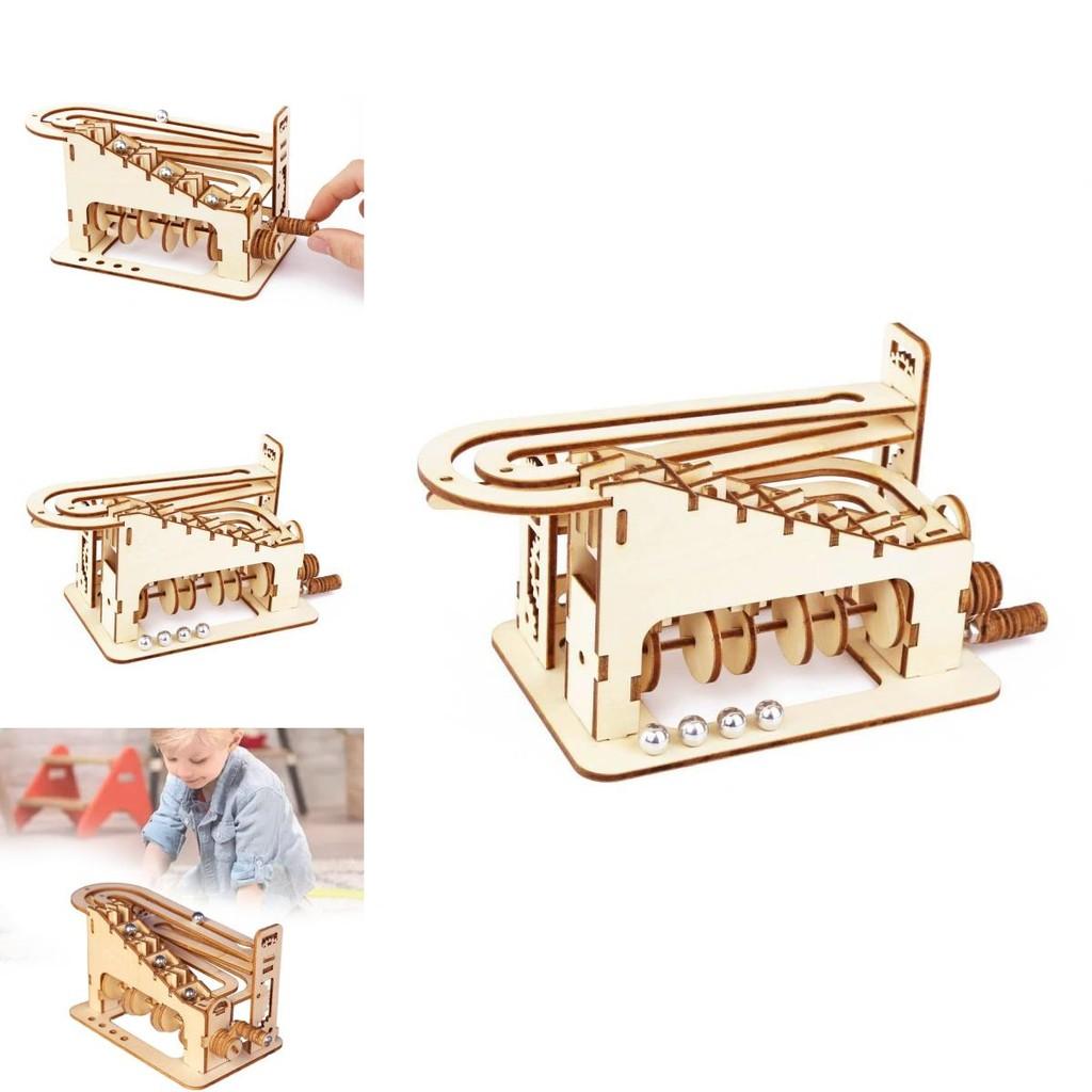 Wooden 3d Puzzle Roller Coaster Toy For Creative Mindful Play And Imaginative Learning