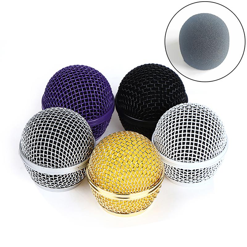1ks Pro Shure Sm58 Bezdrátový Mikrofon Náhradní Kovová Mřížka Mikrofonu Výměna Profesionální Párty Mikrofon Hlava Díl