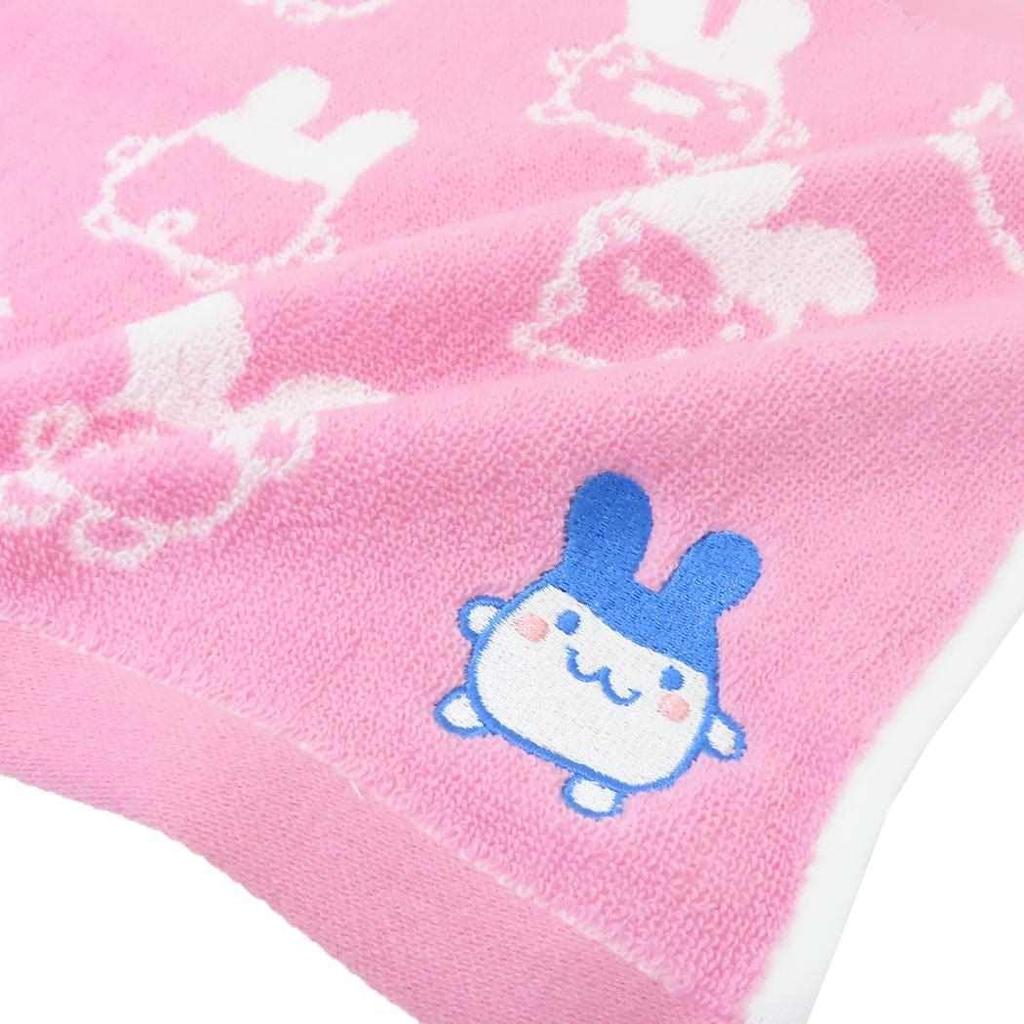 Tamagotchi Jacquard Towel by Kamio Cute Hand Character Perfect As a Popular and Peach Japan. Towel/towel Handkerchief. Design, Gift. Cute. (Item