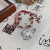 Luxury Rope Red Bracelet With Peace Lock And Bells For Men Women And