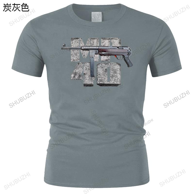 Hot Sale Men Brand T Shirt Summer Cotton Short Sleeve Tshirt Fashion Tee Shirt Mp 40 Maschinen Pistol Germany Wehrmacht Tees