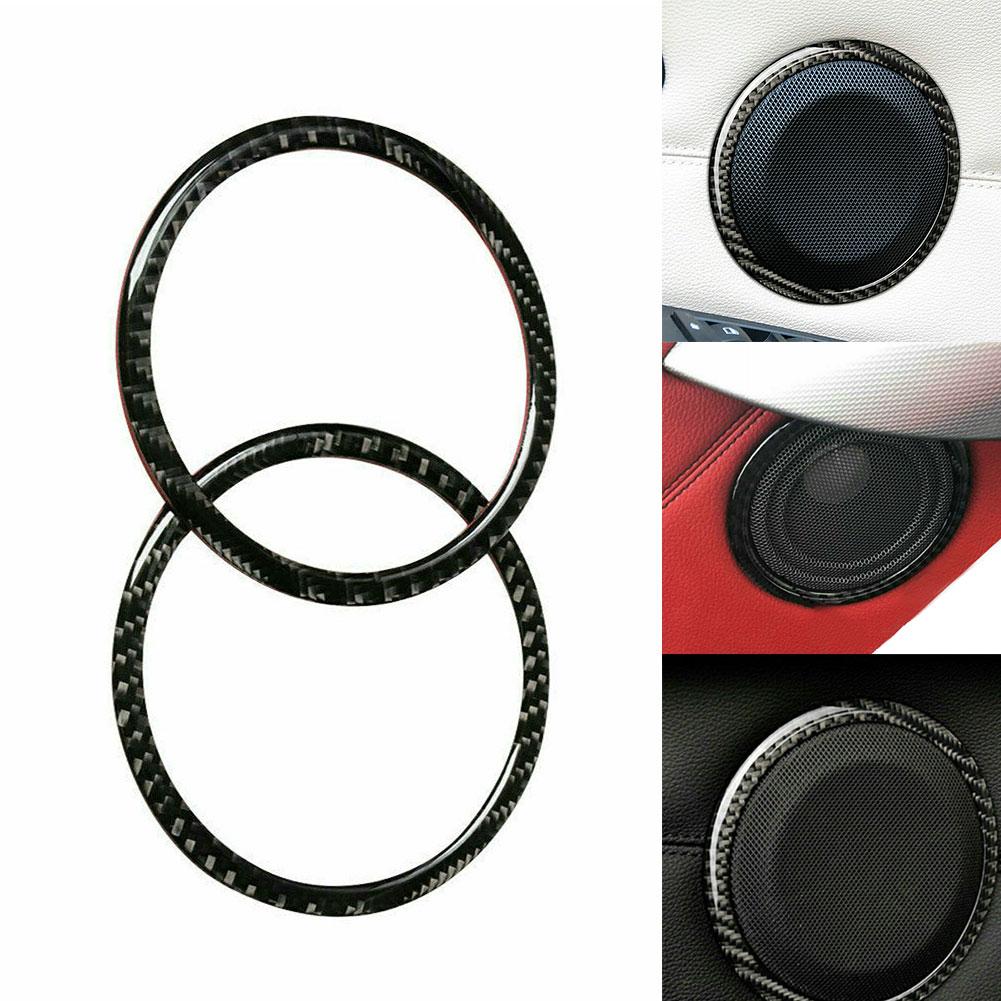 Loudspeaker 2pcs Car Accessories Car Door Carbon Fiber