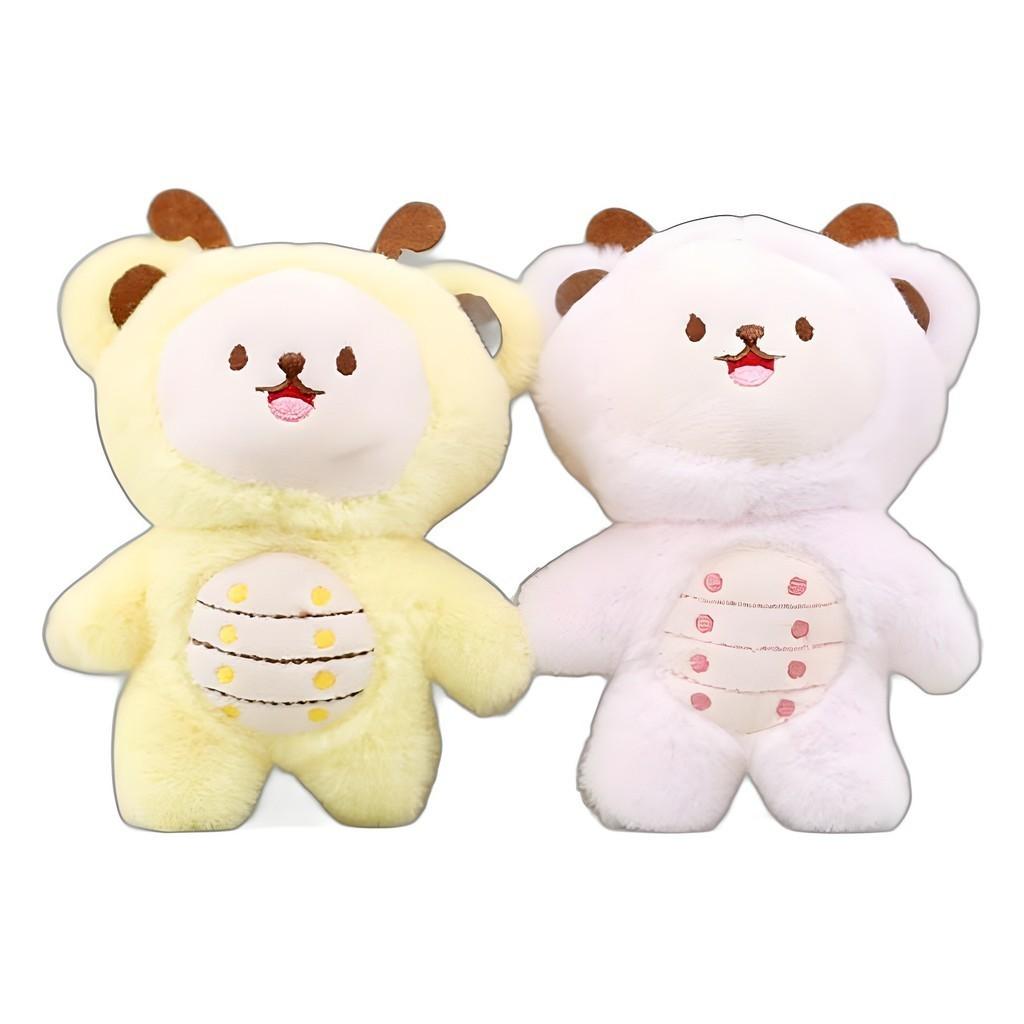 Cute Plush Sheep Keychain Soft Pp Cotton Stuffed Doll Purse Charm Children Present