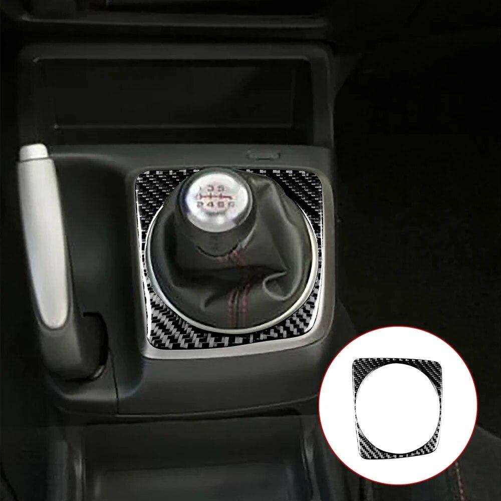 Carbon Fiber Automatic Gear Shift Panel Cover For Honda Civic 8th Gen 2006 2007 2008 2009 2010 2011 Accesorios Para Vehículos