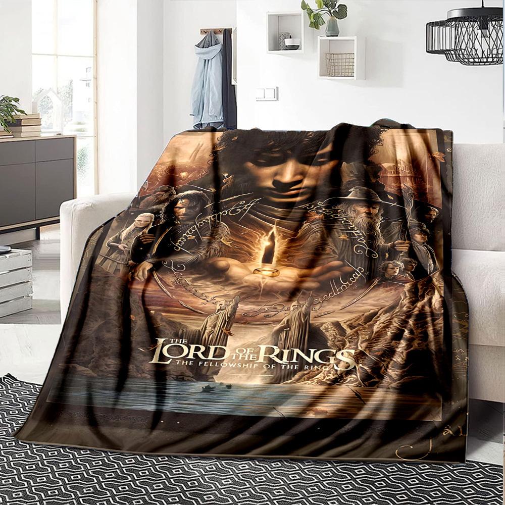 1pc Lord of the Rings Fellowship Blanket Lightweight Flannel Throw for Sofa Bed Travel Camping Livingroom Office Couch Chair1108KK
