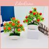 Faux Oranges Fruit Tree Potted Plant For Office Desk And Photography Background