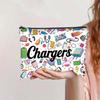 Zipper Closure Cosmetic Bag Print Pattern Makeups Organizer New Cable Organizer Bag  for Office