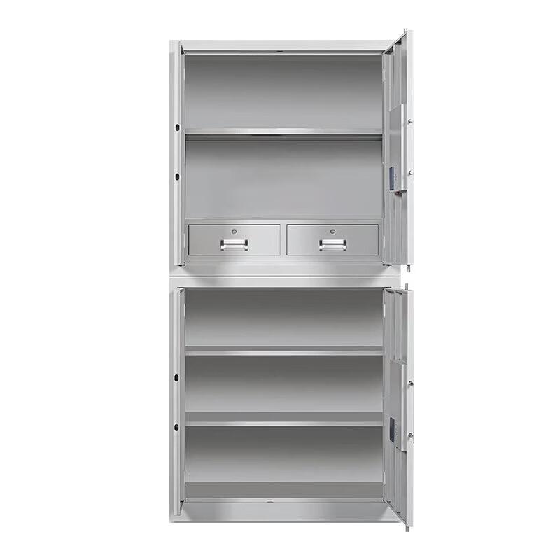 Tiger Brand Split-Section Steel Office Cabinet with Wangtong Electronic Lock