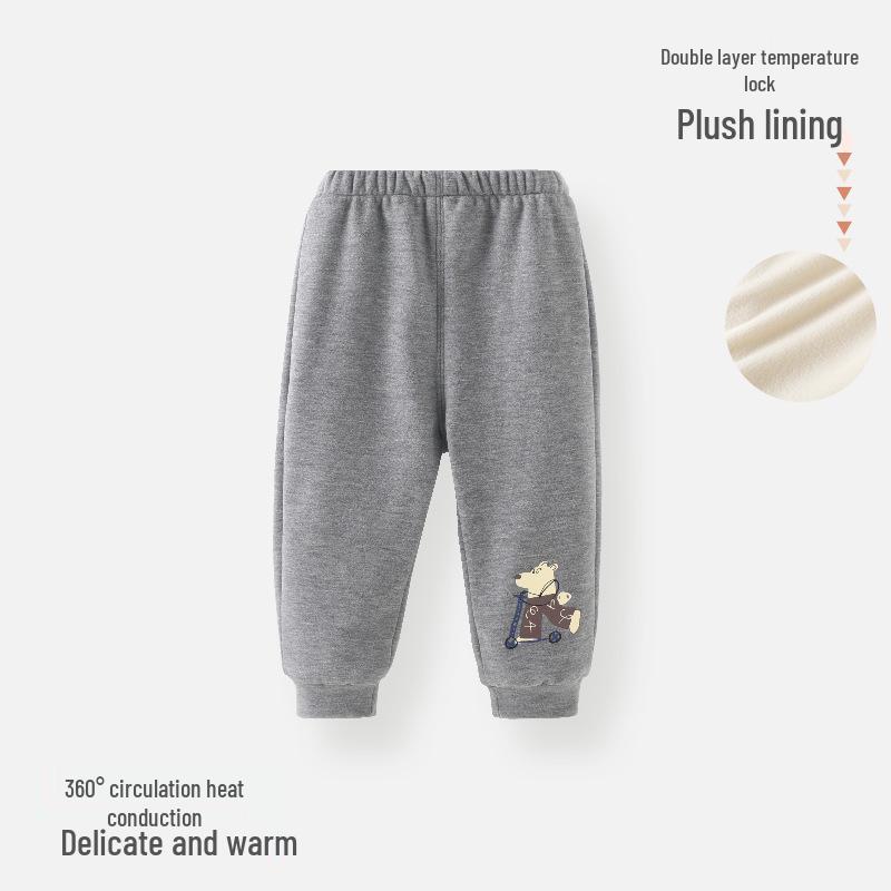 

Infant Fleece-Lined Warm Pants - Boys & Girls Casual Winter Wear 73 cm