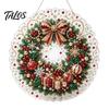 Decorazioni per Pittura Diamante Natalizie Suncatcher con Perle Finte, Pupazzo di Neve Babbo Natale Albero Carino Kit 3D con Perline Fai da Te Ornamenti per Feste
