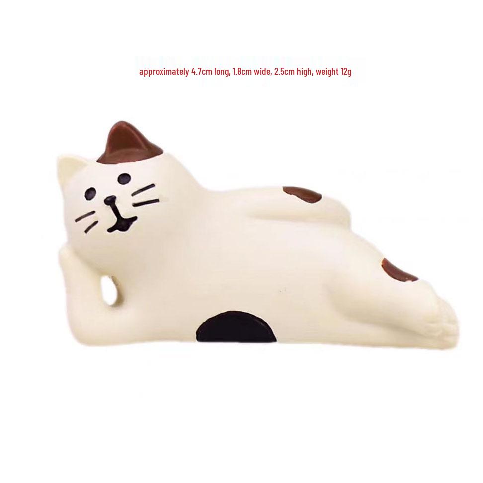 Japanese Style Cat Resin Ornament for Car Console Decoration