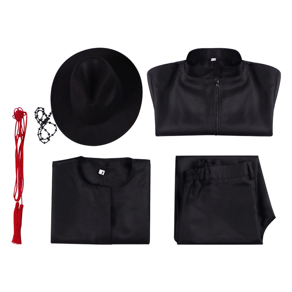 [K-POP Demon Boy Group Cosplay Costume Set Saga Costume Trench Coat] Children 110