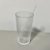 13oz 380ml Cocktailglas im nordischen Stil mit vertikalen Streifen, Kaltwasserbecher, transparent, Zitrone, Long Island, Eisteebecher, Milchpartybecher